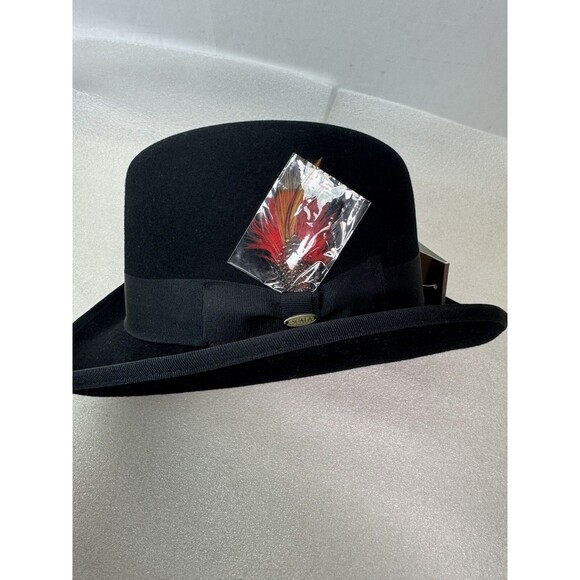 Scala Men's Wool Felt Snap-Brim Fedora Hat Size: Medium - Picture 3 of 9